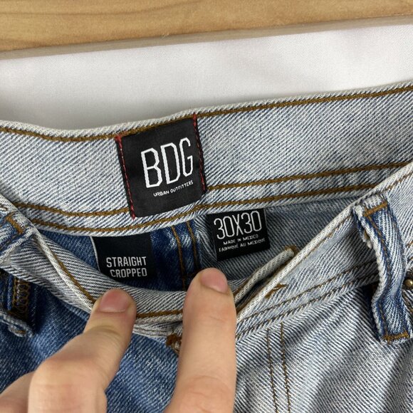 BDG Urban Outfitters Jessye Straight Spliced Two-Tone Jeans Women's Size 30 - Picture 3 of 10